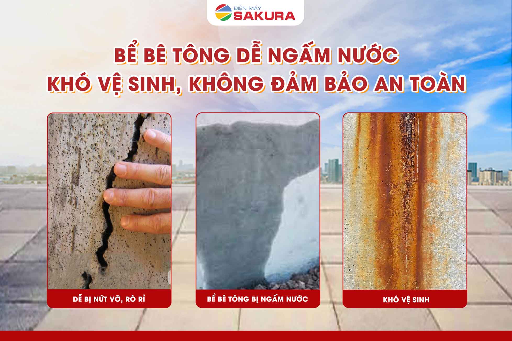 Nhược điểm khi sử dụng bể bê tông truyền thống
