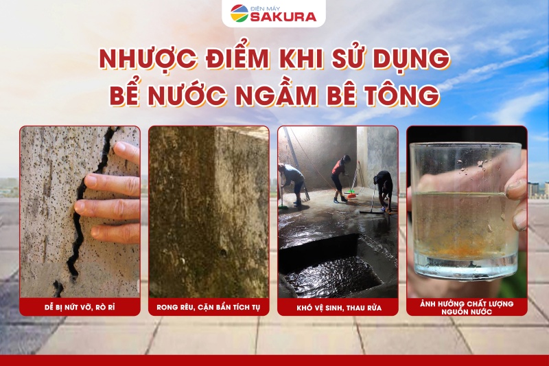 Nhược điểm của bể bê tông truyền thống