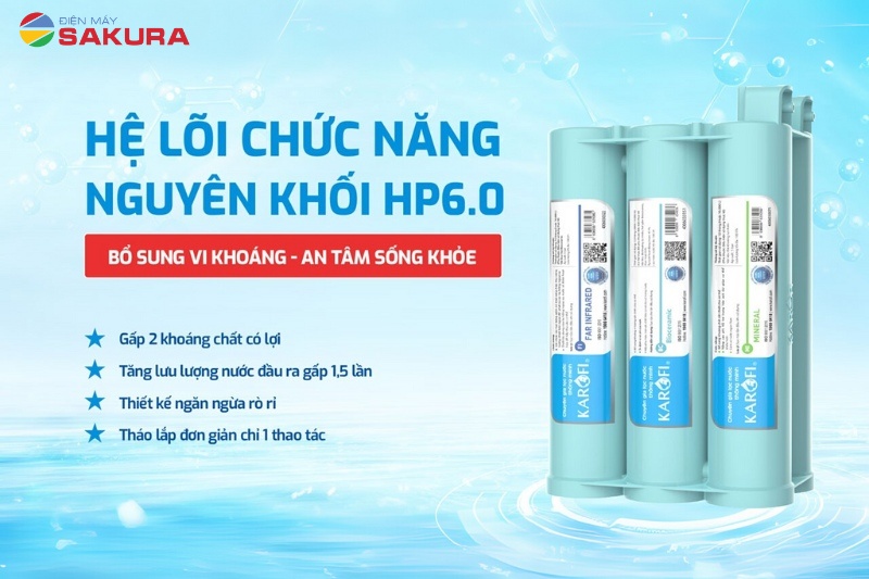 Karofi KAQ-M22 được trang bị hệ lõi chức năng HP 6.0 thế hệ mới