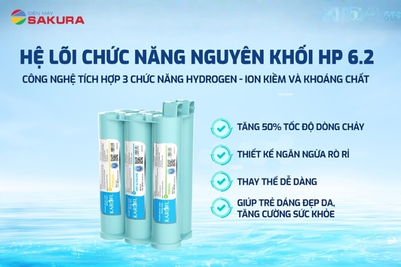 Hệ lõi lọc chức năng SMAX HP 6.2 nguyên khối