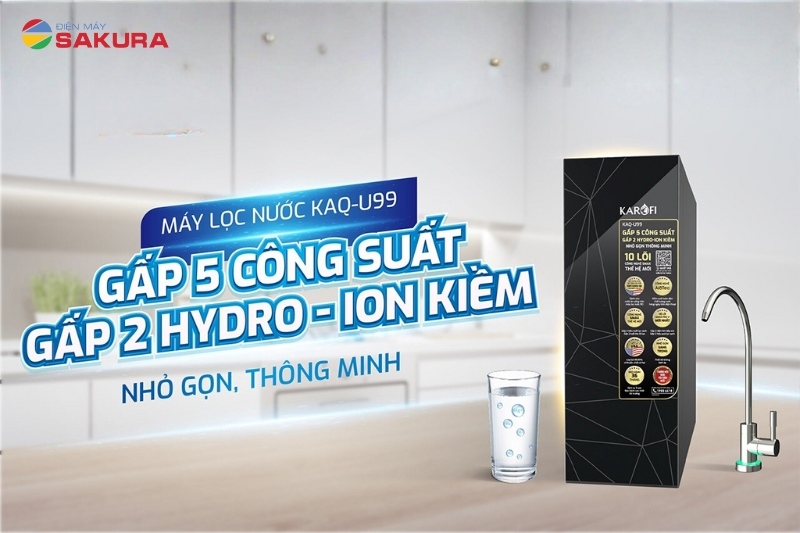 Máy lọc nước Karofi 10 cấp lọc KAQ-U99 giá tốt, chính hãng