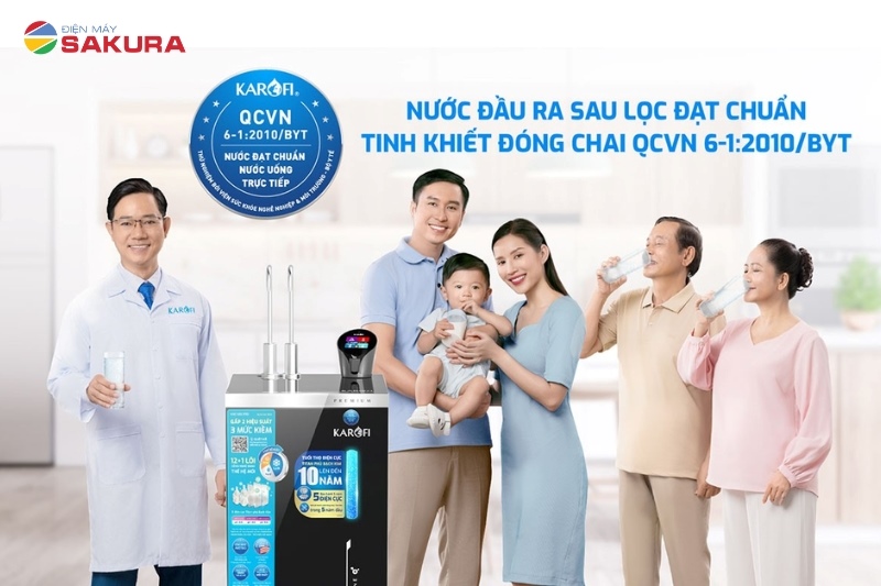 Nước đạt chuẩn QCVN 6-1:2010/BYT
