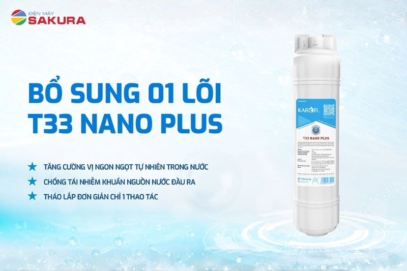 Bổ sung l&otilde;i T33 Nano Plus cải thiện vị ngọt tự nhi&ecirc;n