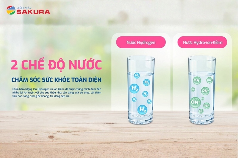 Karofi KAE-S16 cung cấp 2 loại nước tốt để chăm sóc sức khỏe toàn diện