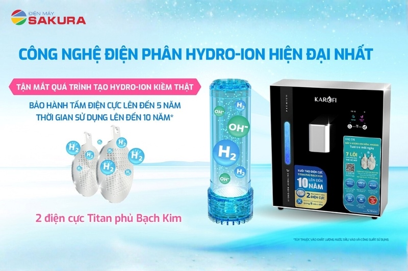 Ứng dụng công nghệ điện phân Hydro-ion vượt trội