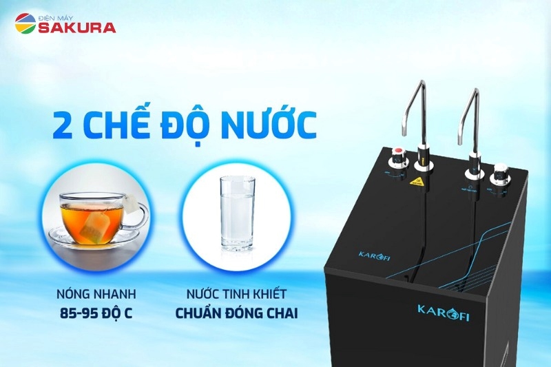 KAH-D18 cung cấp 2 chế độ nước nóng – nguội tiện nghi