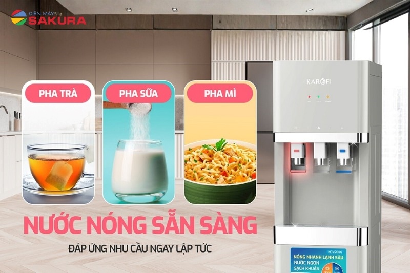 Karofi HCV208G làm nóng nhanh chóng, đáp ứng nhu cầu sử dụng tức thì