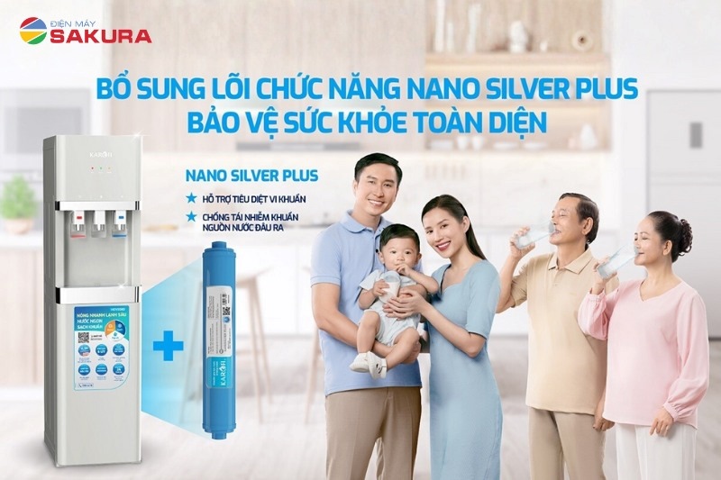 Trang bị lõi lọc Nano Silver cho nguồn nước tinh khiết và an toàn