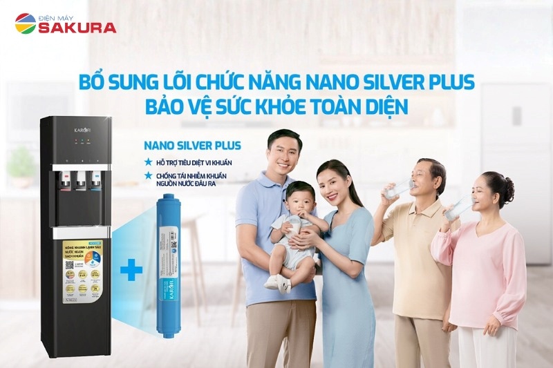 Karofi HCV208B sở hữu lõi Nano Silver giúp bảo vệ sức khỏe tối đa