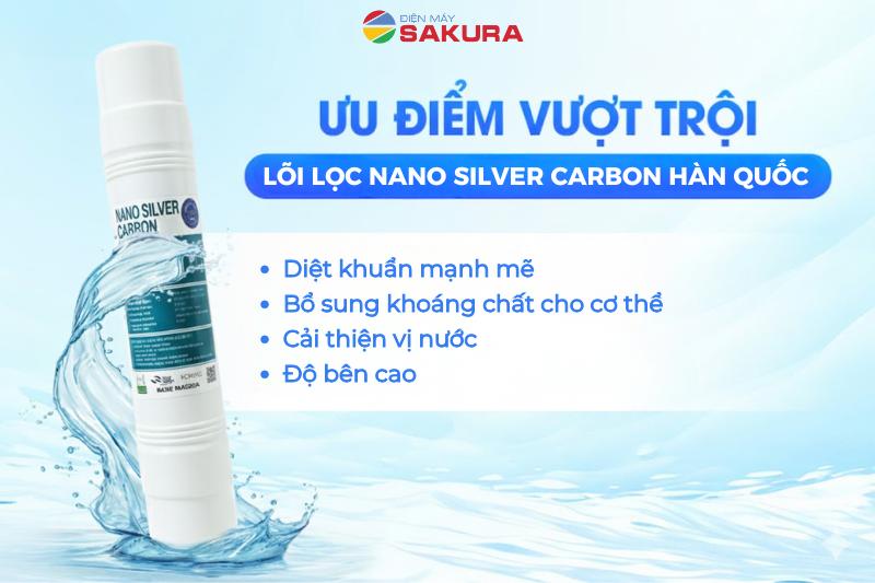 Ưu điểm vượt trội của lõi lọc Nano Silver Hàn Quốc