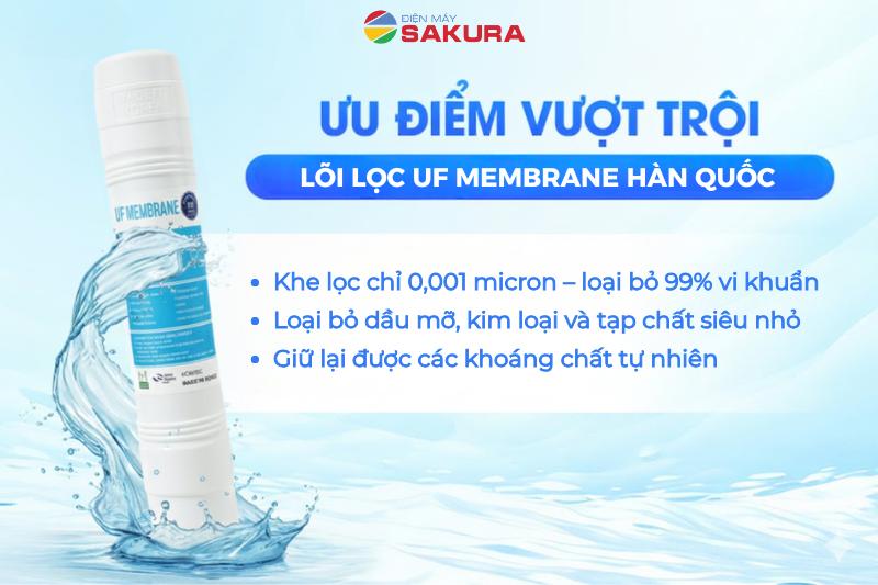Ưu điểm h&agrave;ng đầu của l&otilde;i lọc UF membrane H&agrave;n Quốc