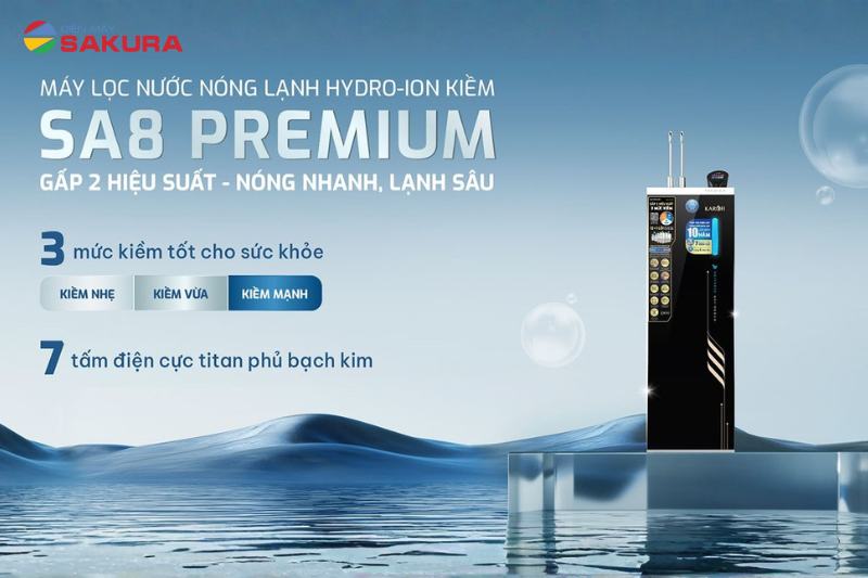 Máy lọc nước Karofi SA8 PREMIUM là giải pháp lọc nước hoàn hảo cho gia đình