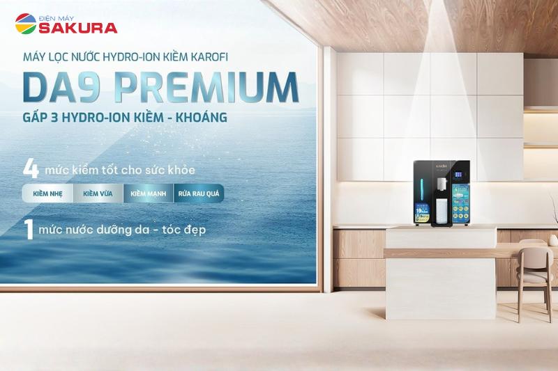 DA9 PREMIUM mang đến nguồn nước Hydro-ion kiềm - kho&aacute;ng cao gấp 3 lần