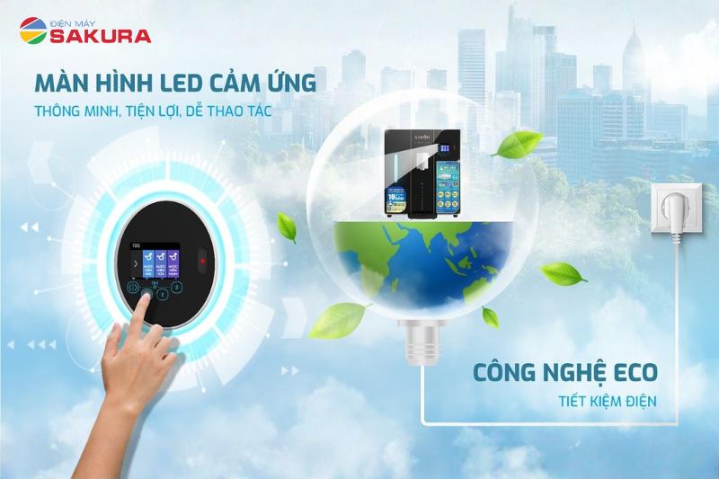 DA9 PREMIUM sử dụng m&agrave;n h&igrave;nh LED cảm ứng tiện dụng