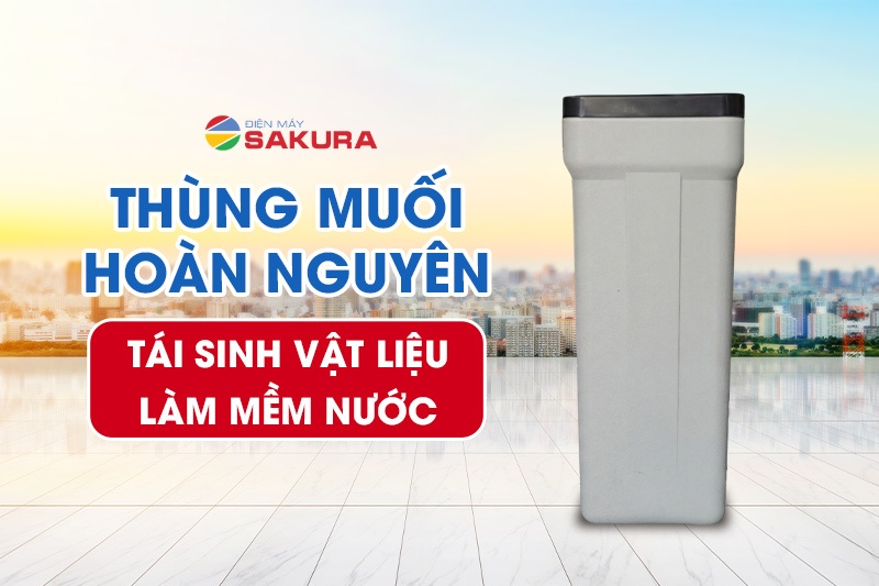 Khôi phục hiệu quả hạt làm mềm nước với muối hoàn nguyên