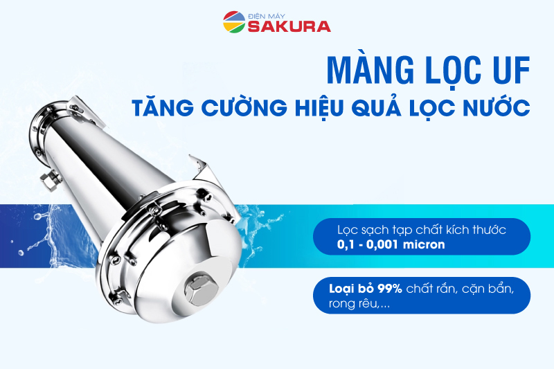 M&agrave;ng lọc UF n&acirc;ng cao hiệu quả lọc sạch