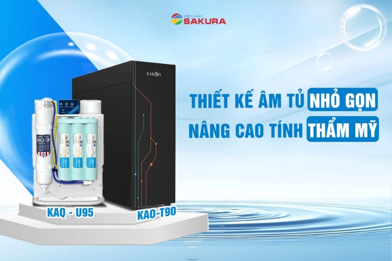 Combo KAQ-U95 + KAO-T90 sở hữu thiết kế hiện đại, th&ocirc;ng minh