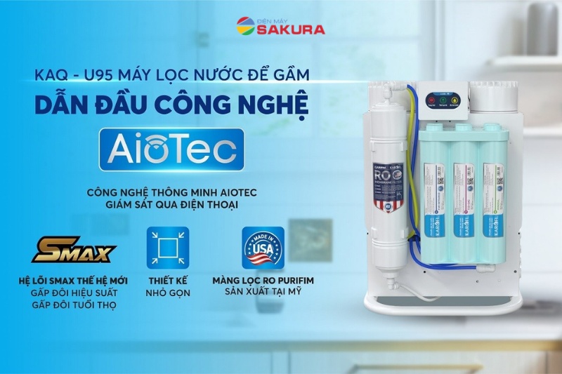 M&aacute;y lọc nước Karofi KAQ-U95 đem lại nguồn nước tinh khiết đạt chuẩn
