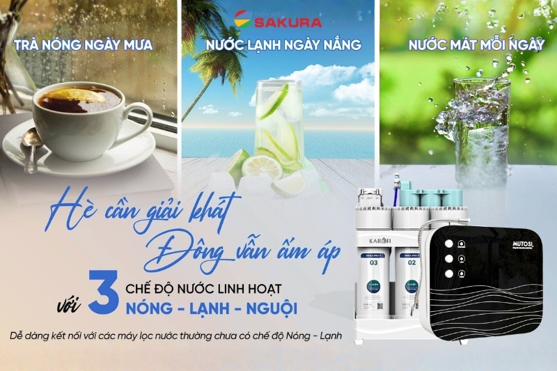 Giải ph&aacute;p 3 trong 1: N&oacute;ng &ndash; Lạnh &ndash; Ion kiềm ho&agrave;n hảo