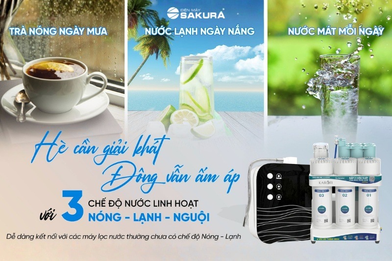 Combo KAQ-U95 Pro & MD-188H với 3 chế độ nước linh hoạt