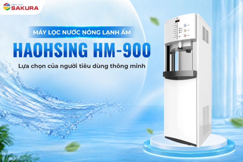 Siêu phẩm máy lọc nước nóng lạnh ấm công cộng Haohsing HM-900