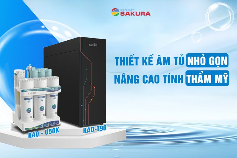 Combo Karofi U50K + KAO-T90 thiết kế hiện đại, nhỏ gọn