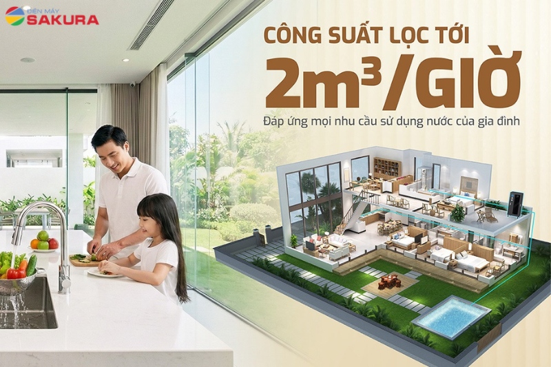 Hệ thống lọc tổng đầu nguồn Karofi KST-79T c&oacute; c&ocirc;ng suất lọc lớn