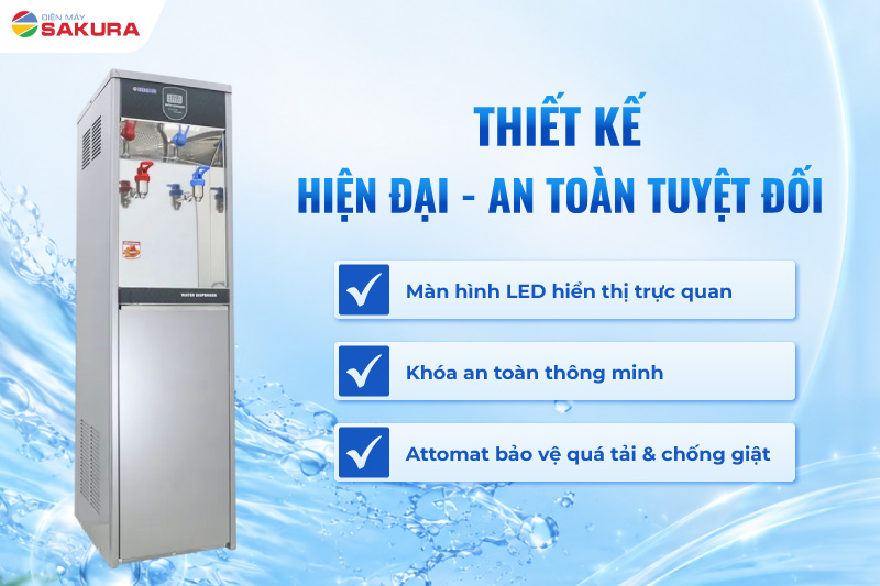 Thiết kế hiện đại đảm bảo an to&agrave;n cho người sử dụng