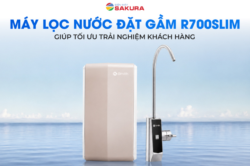 M&aacute;y lọc nước đặt gầm R700SLIM gi&uacute;p tối ưu trải nghiệm kh&aacute;ch h&agrave;ng