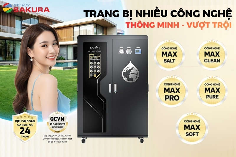 Lọc tổng Karofi KTF-662T ECO được trang bị c&ocirc;ng nghệ vượt trội