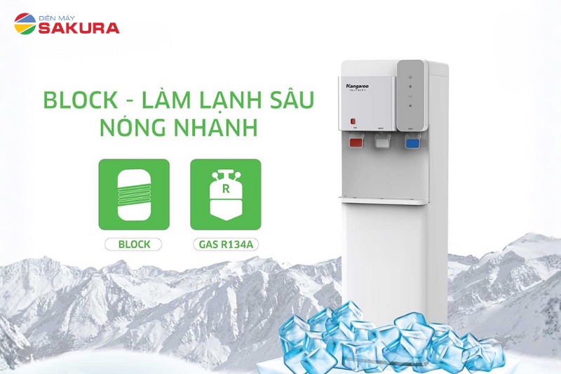 Kangaroo KG63A3 làm lạnh bằng block - an toàn, bền bỉ