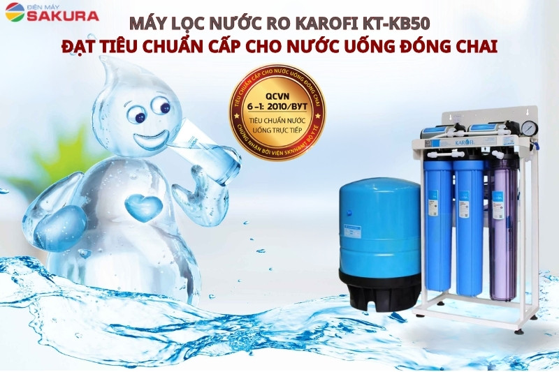 Nước sau lọc đạt chứng nhận nước uống trực tiếp của Bộ Y Tế 