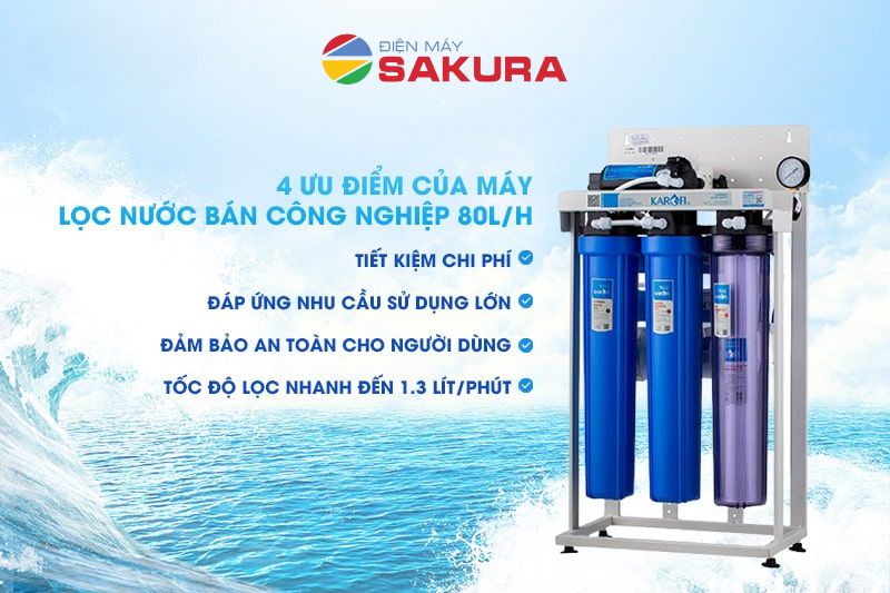 Ưu điểm vượt trội của máy lọc nước Karofi BCN KT-KB80 (Không tủ, không bình áp) 