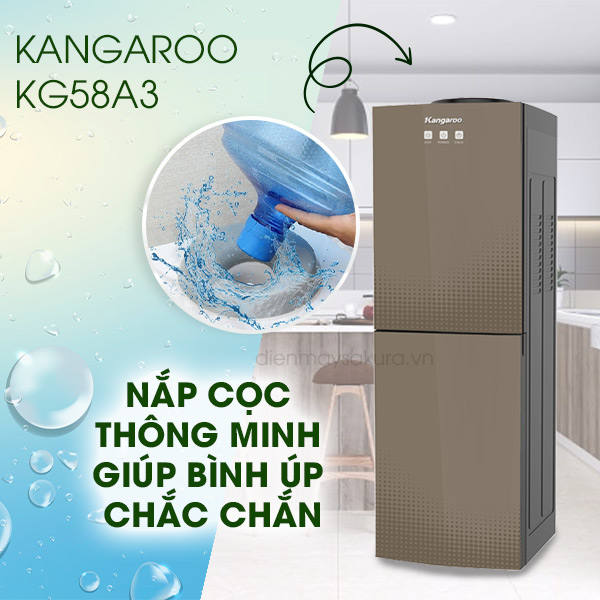 Cây nước nóng lạnh Kangaroo KG58A3 (Bình úp)