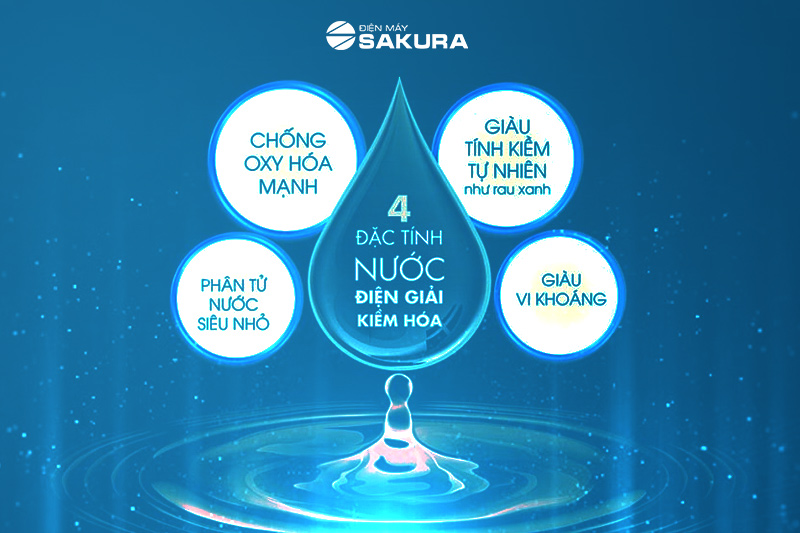 4 đặc tính nước điện giải Kangen