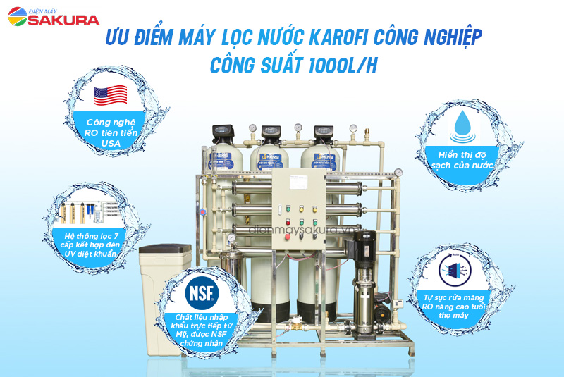 Những ưu điểm nổi bật của máy lọc nước KCN-1000T 