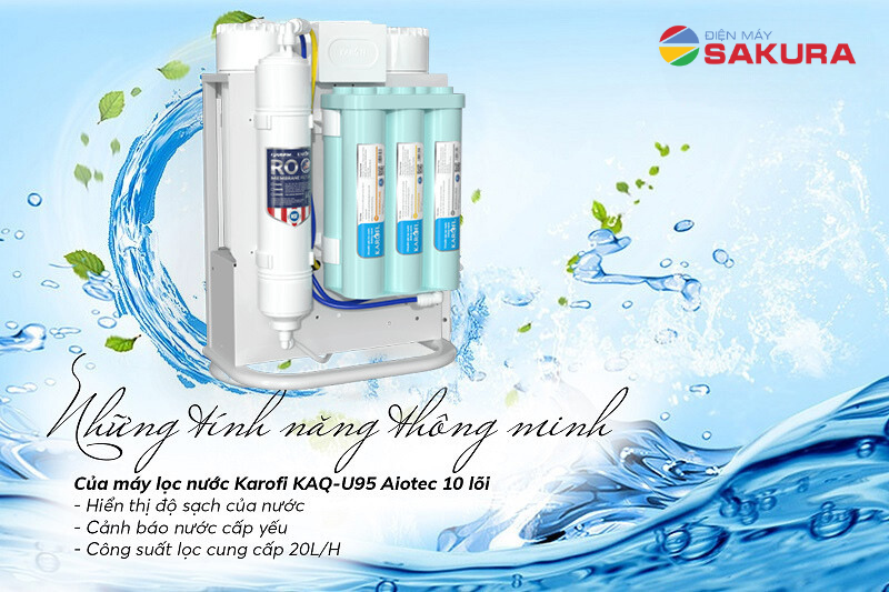 Tính năng thông minh của máy lọc nước Karofi KAQ - U95