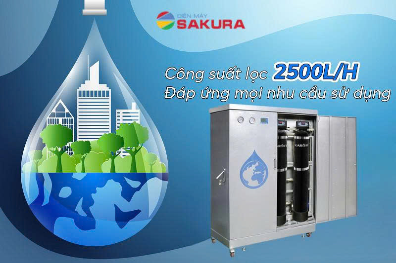 Công suất lọc cực lớn của lọc tổng Karofi