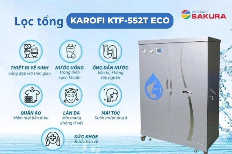 Lợi ích thiết thực của máy lọc tổng Karofi KTF-552T ECO