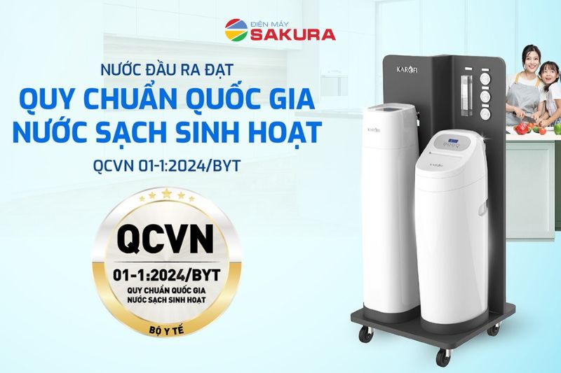 M&aacute;y lọc tổng Karofi WHF-E666T đảm bảo chất lượng nguồn nước đầu ra