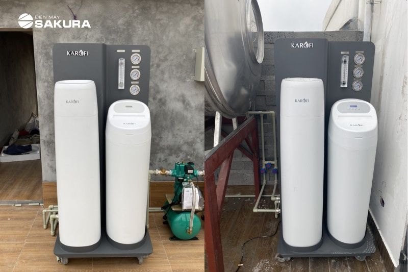 Lắp đặt thực tế lọc tổng đầu nguồn Karofi WHF-E666T