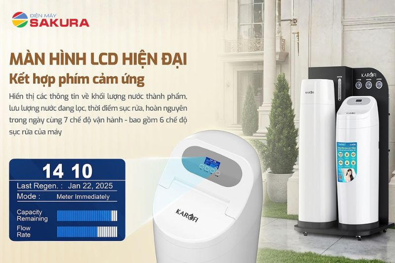 Máy Lọc Nước Đầu Nguồn WHF-E666-AIO trang bị màn hình LCD hiện đại