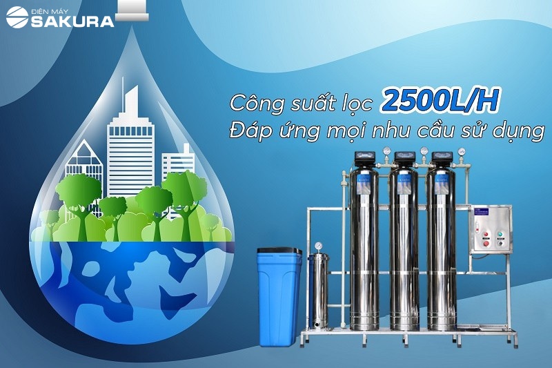 Công suất lọc lớn đáp ứng mọi nhu cầu