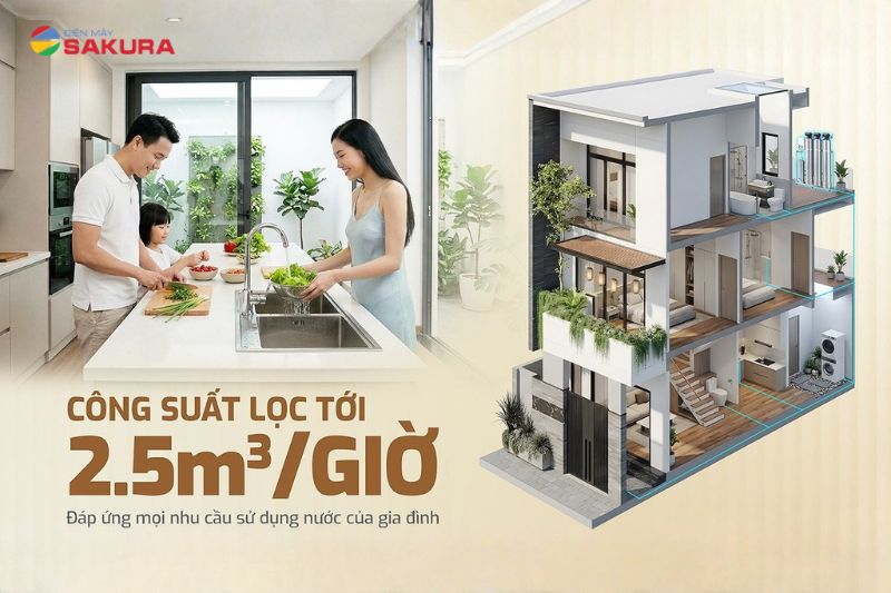 Công suất lọc lớn đáp ứng mọi nhu cầu