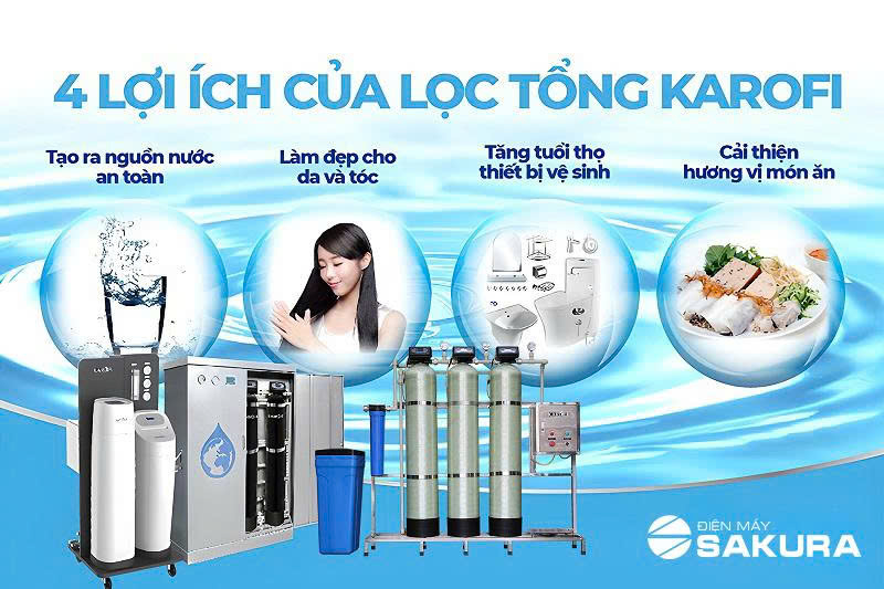 Lợi ích nổi bật của lọc tổng Karofi