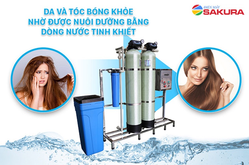 Lọc đầu nguồn Karofi bảo vệ làn da và mái tóc