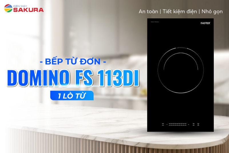 Bếp từ đơn Domino FS 113DI 1 l&ograve; tiện lợi