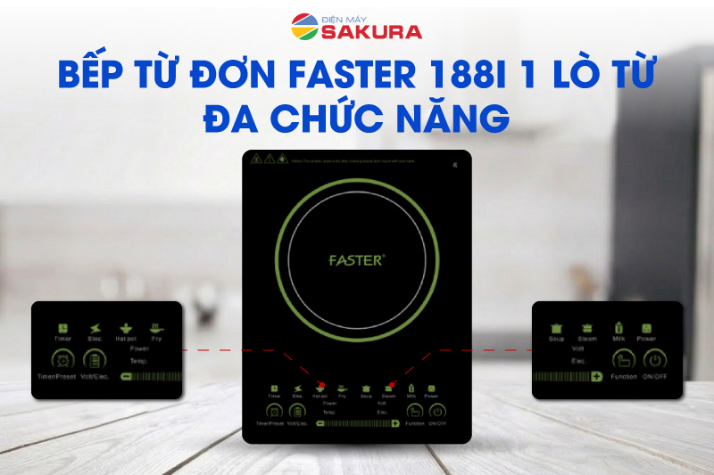 Bếp từ đơn Faster 188I đa chức năng