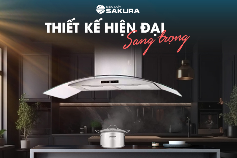 Máy hút mùi kính cong Faster gắn tường FS 3588C2-90/ FS3588C2-70 thiết kế hiện đại
