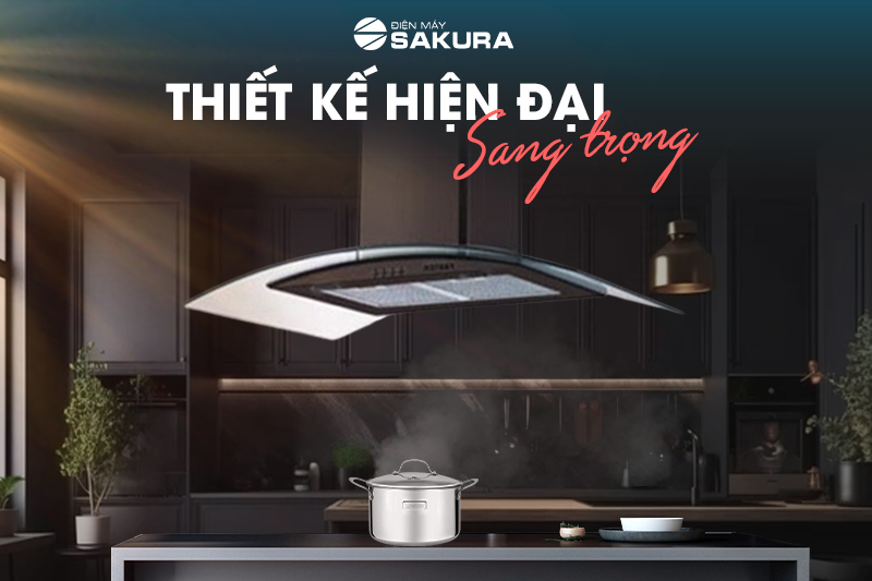 Máy hút mùi Faster gắn tường FSN3388C2-70B thiết kế hiện đại, thời thượng